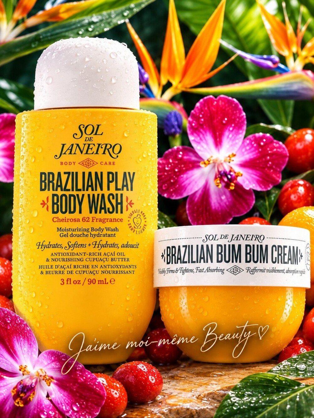 Sol de Janeiro Bum Bum Cream & Brazilian Play Body Wash Set - NEW
